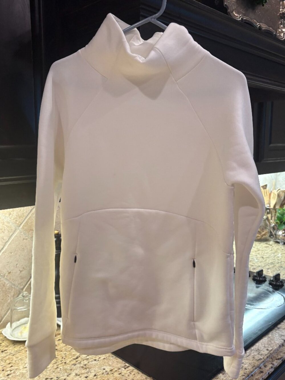 Athleta White Mockneck